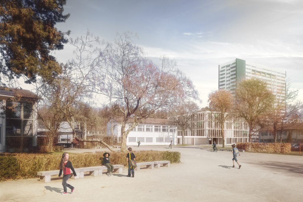 Visualisierung Bestand mit Neubau